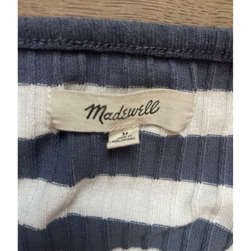 Madewell Ribbed Sweetheart Striped Tee M